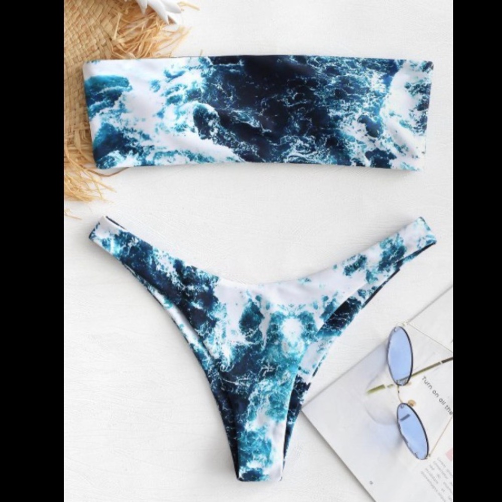 NWT Zaful bandeau bikini